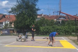 Iscrtavanje sportskih terena u okviru dječjih igrališta u Banjaluci