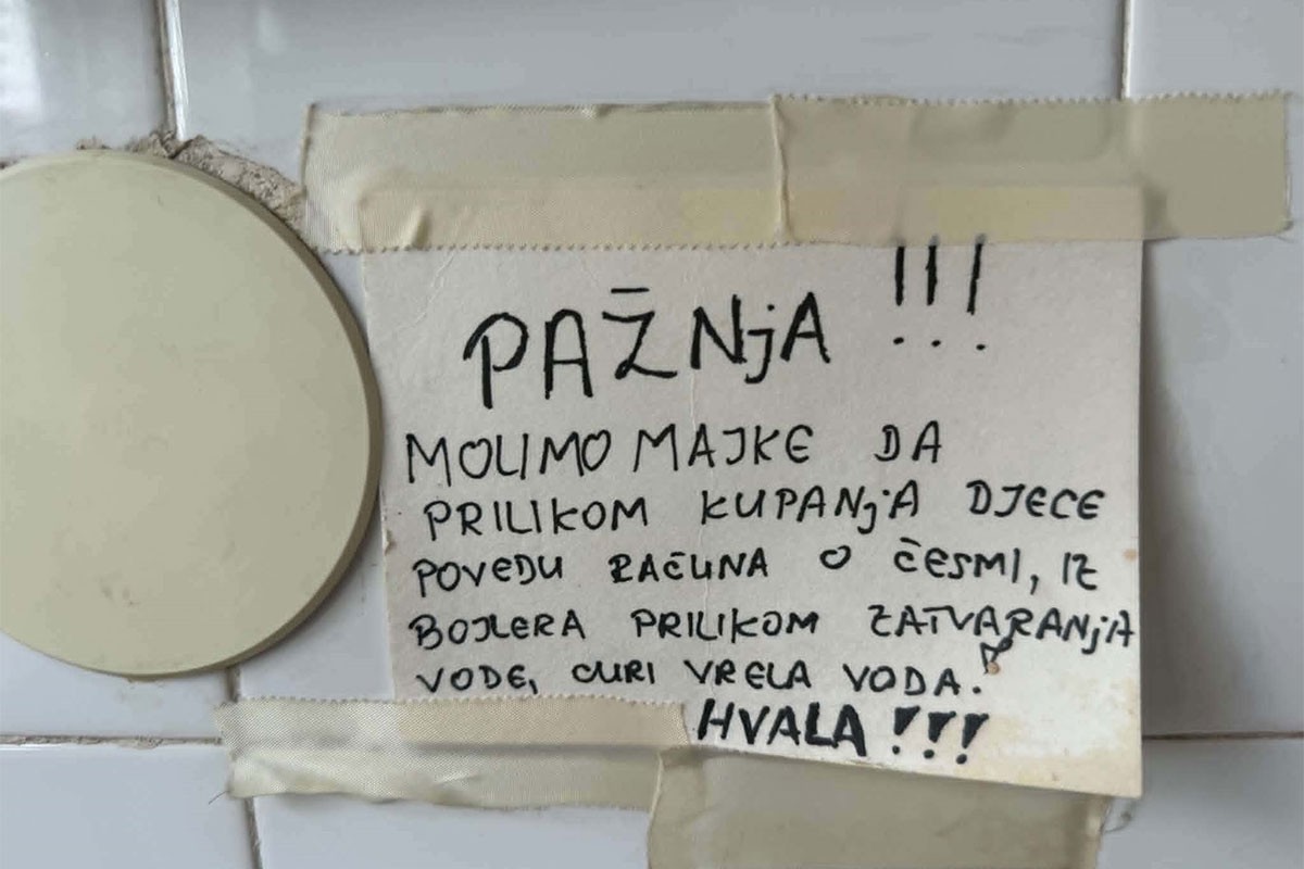 Pokvarena česma na Pedijatriji u Prijedoru izazvala burne reakcije