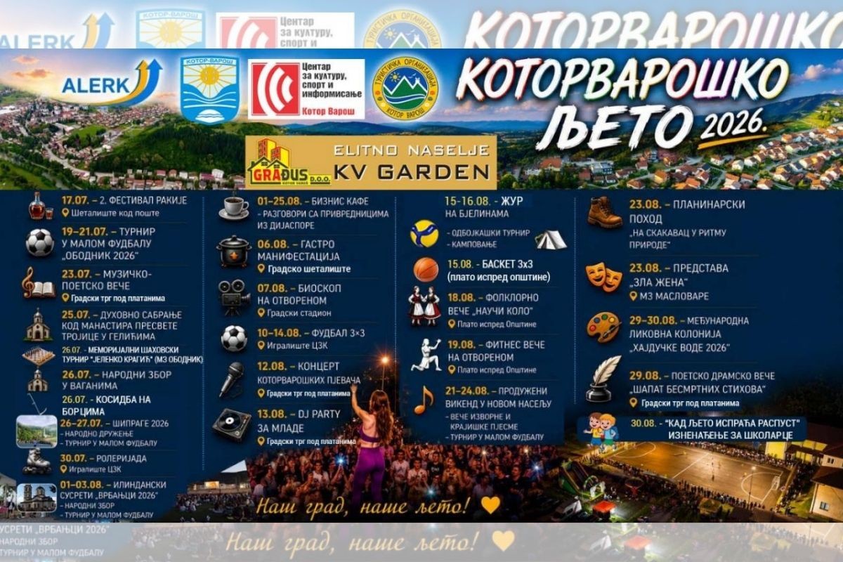 Kotor Varoš spreman za najbogatije ljeto: Brojni kulturni, sportski i zabavni sadržaji