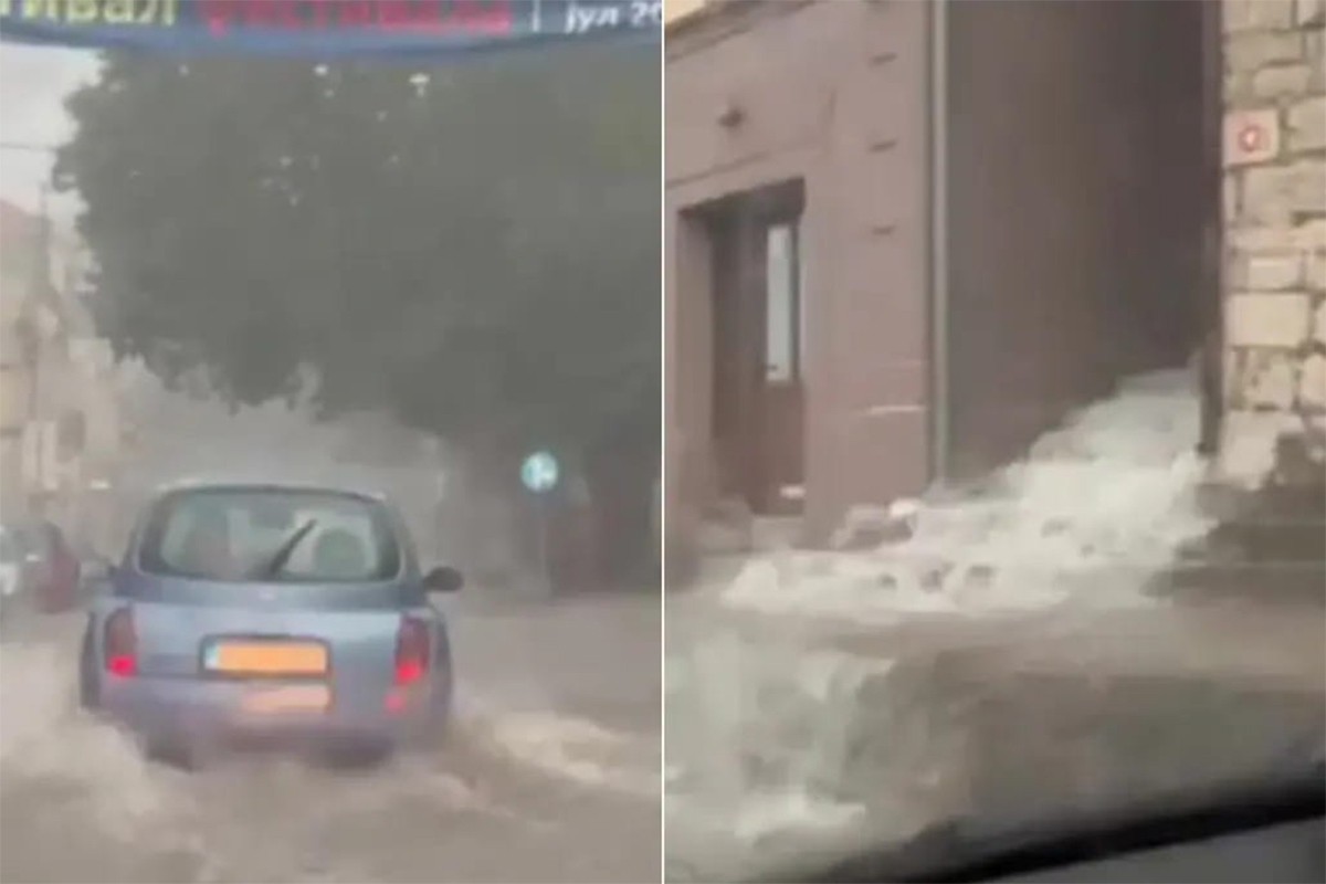 Nevrijeme u Trebinju, ulice pod vodom (VIDEO)
