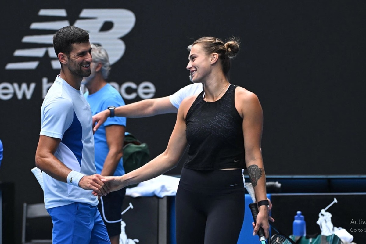 Novak Đoković i Arina Sabalenka u mješovitom dublu na US openu