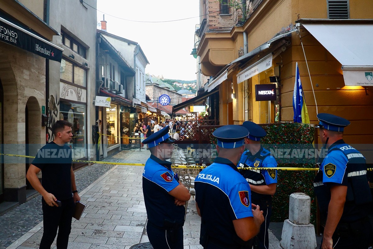 Pucnjava u centru Sarajeva: Mecima zasut lokal