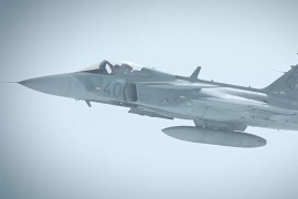Pao mađarski vojni avion "gripen"