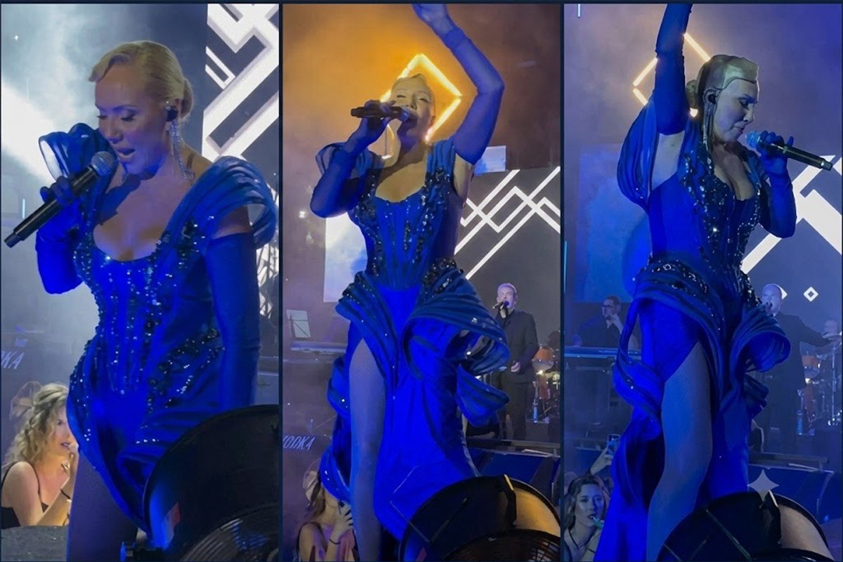 Lepa Brena ponovo pala na sceni (VIDEO)