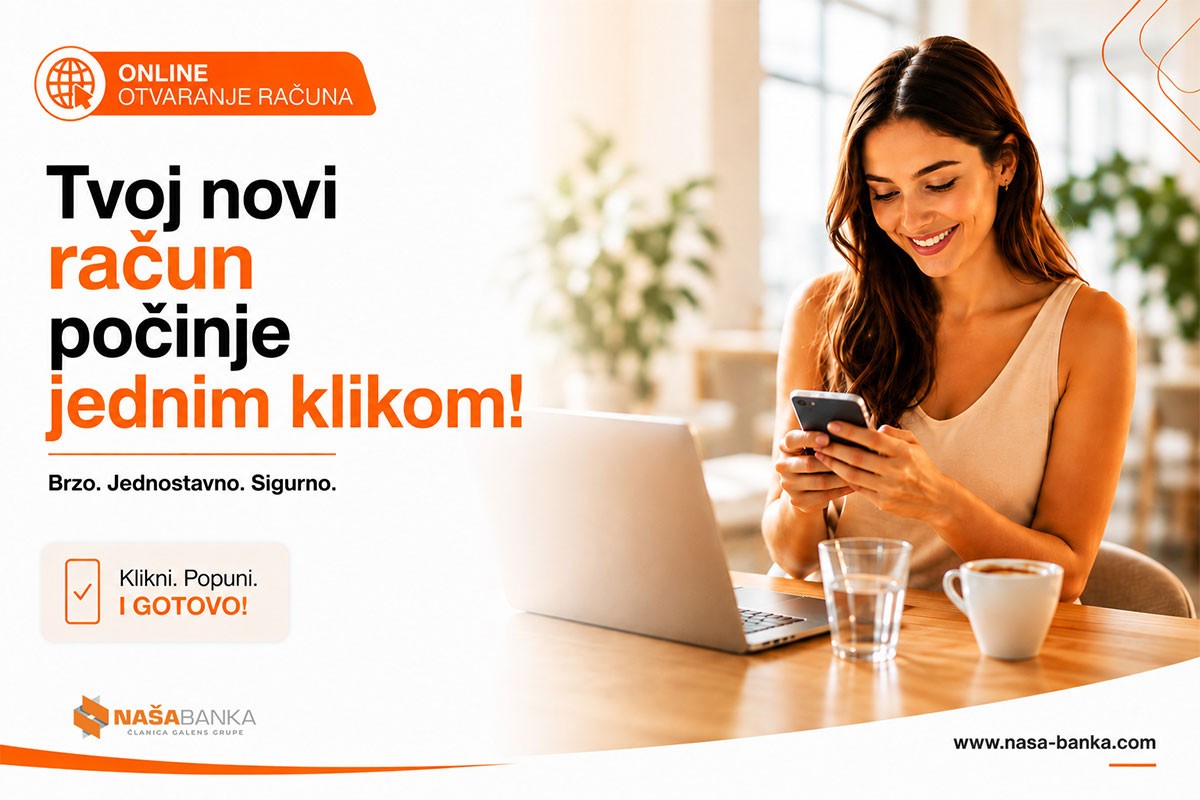 Jednostavnije, brže i sigurnije do bankarskog računa