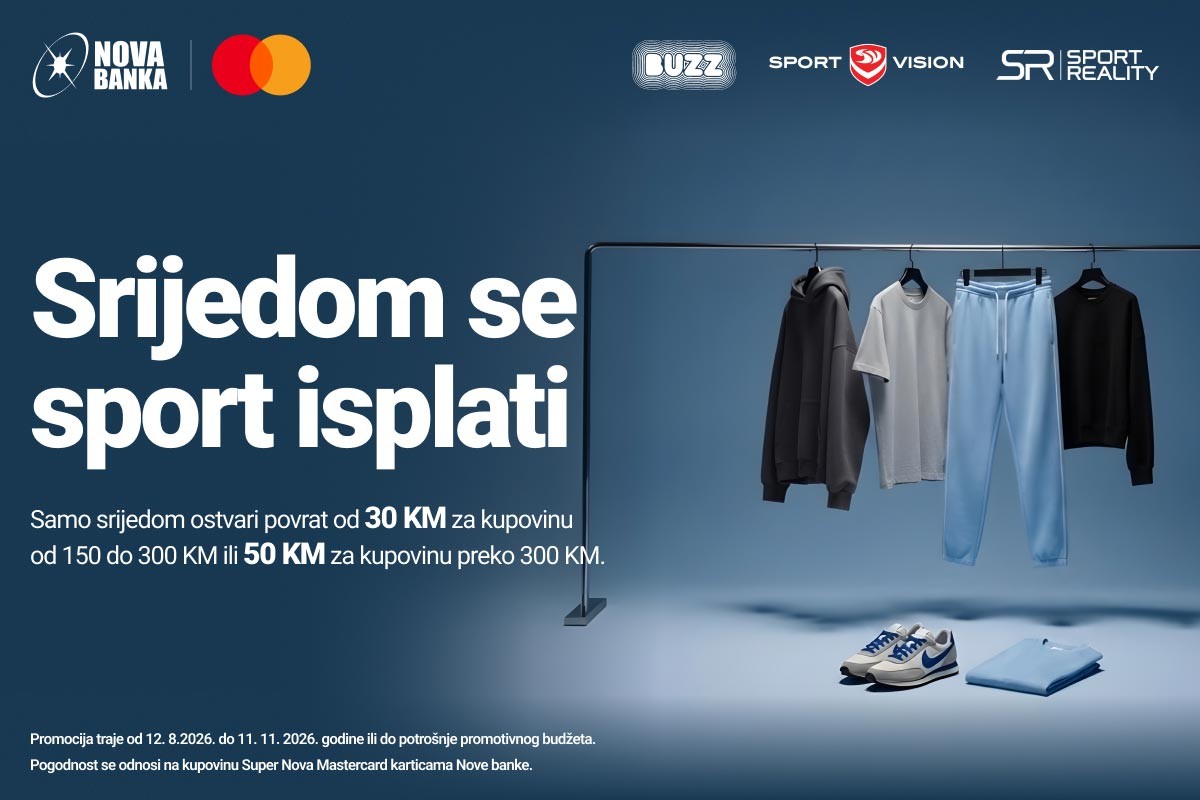 Srijedom se sport isplati: Nova banka vraća novac za kupovinu sportske opreme