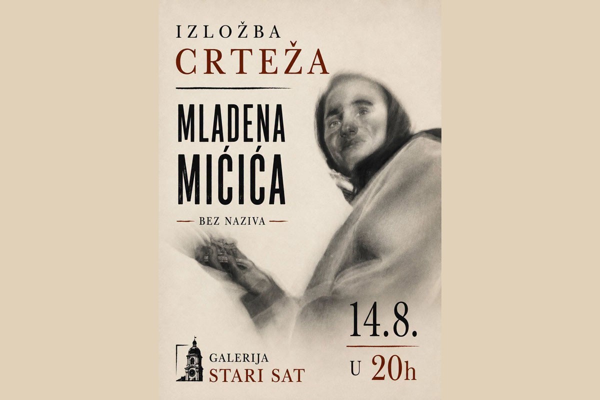 Izložba crteža Mladena Mićića u šamačkoj galeriji "Stari sat"