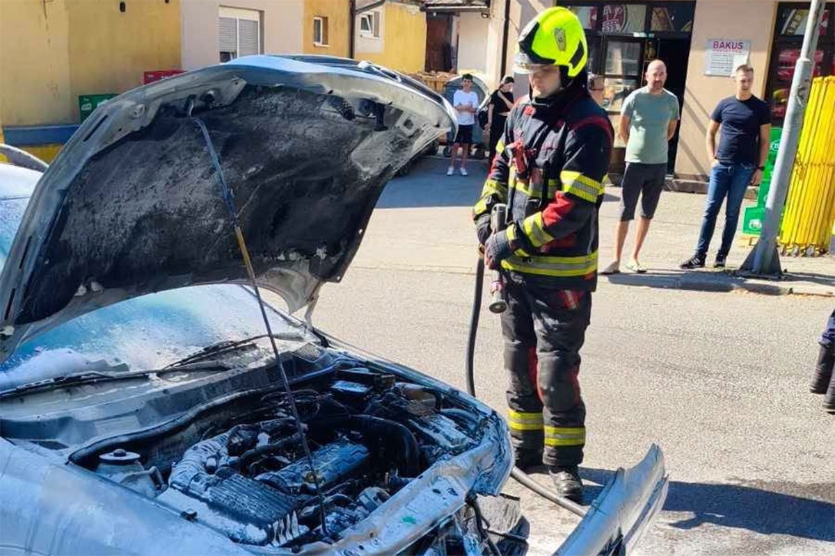 Vatrogasci u Banjaluci imali pune ruke posla: Gorjeli automobil, šuma i kontejner (FOTO)