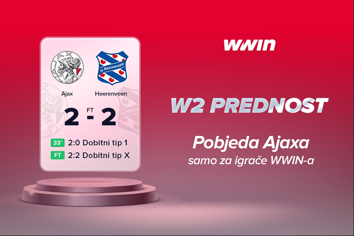 Ajax i Feyenoord ispustili dva gola prednosti - dan u znaku WWIN-a
