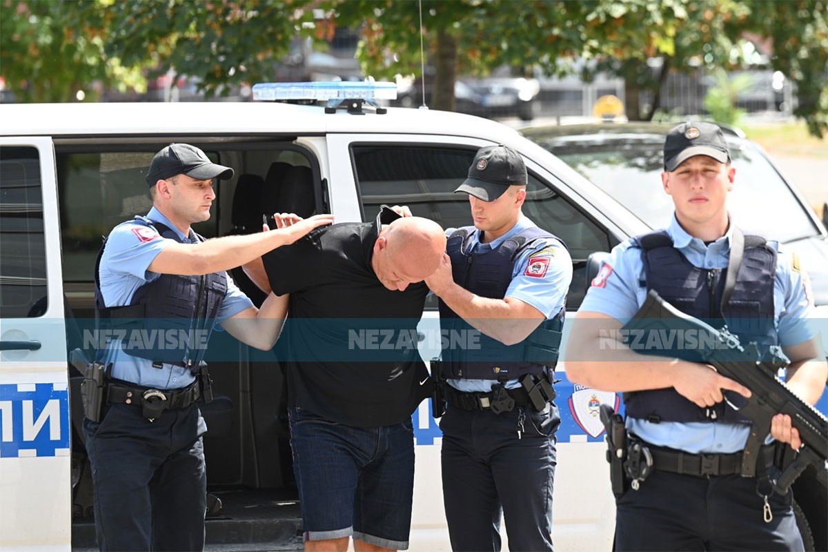 Banjalučanin Jovan Marčeta, uhapšen u akciji "Dug", predat Tužilaštvu (VIDEO)