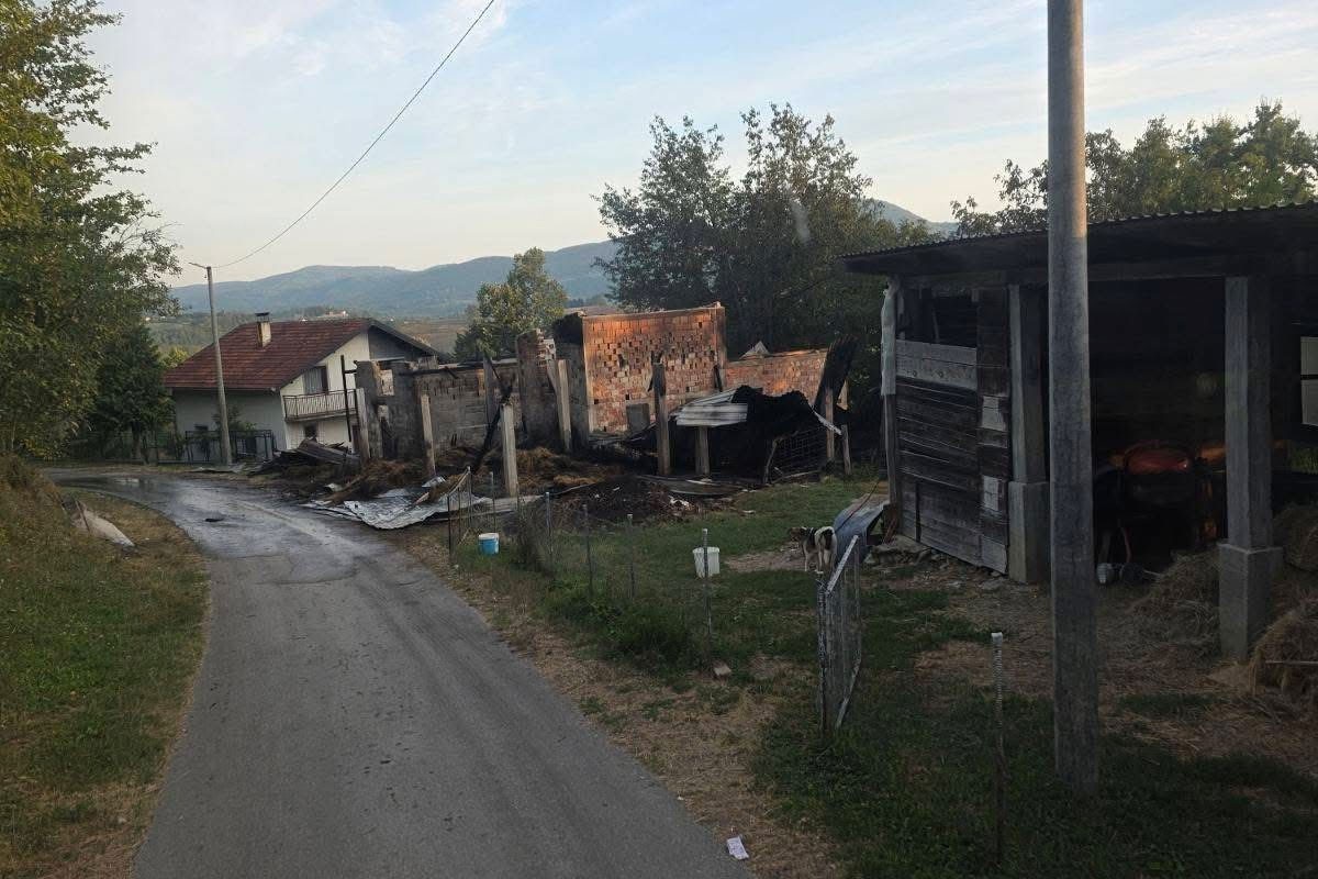 Požar u Kotor Varošu: Stradalo 30 ovaca i sedam koza (FOTO)