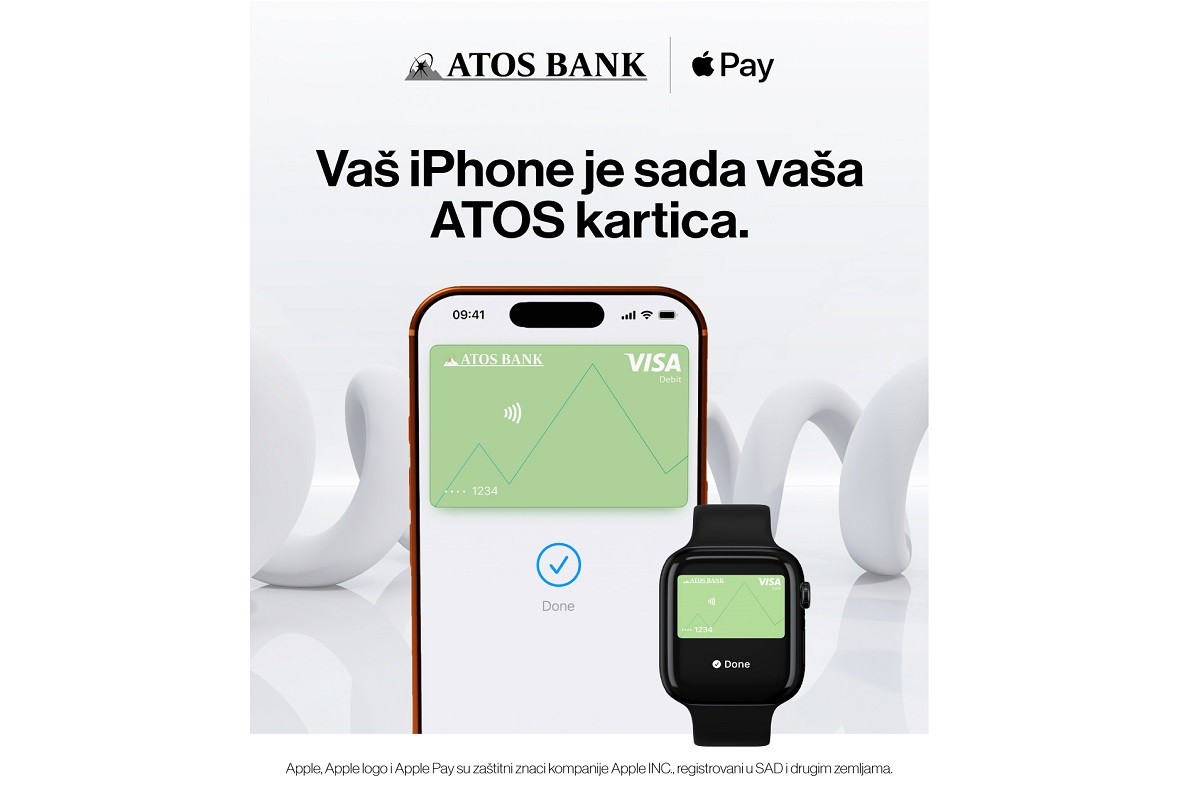 ATOS BANK donosi Apple Pay svojim klijentima u Republici Srpskoj