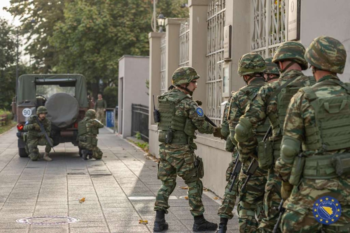 Grčke snage EUFOR-a izvele vježbu u Ambasadi Grčke u Sarajevu