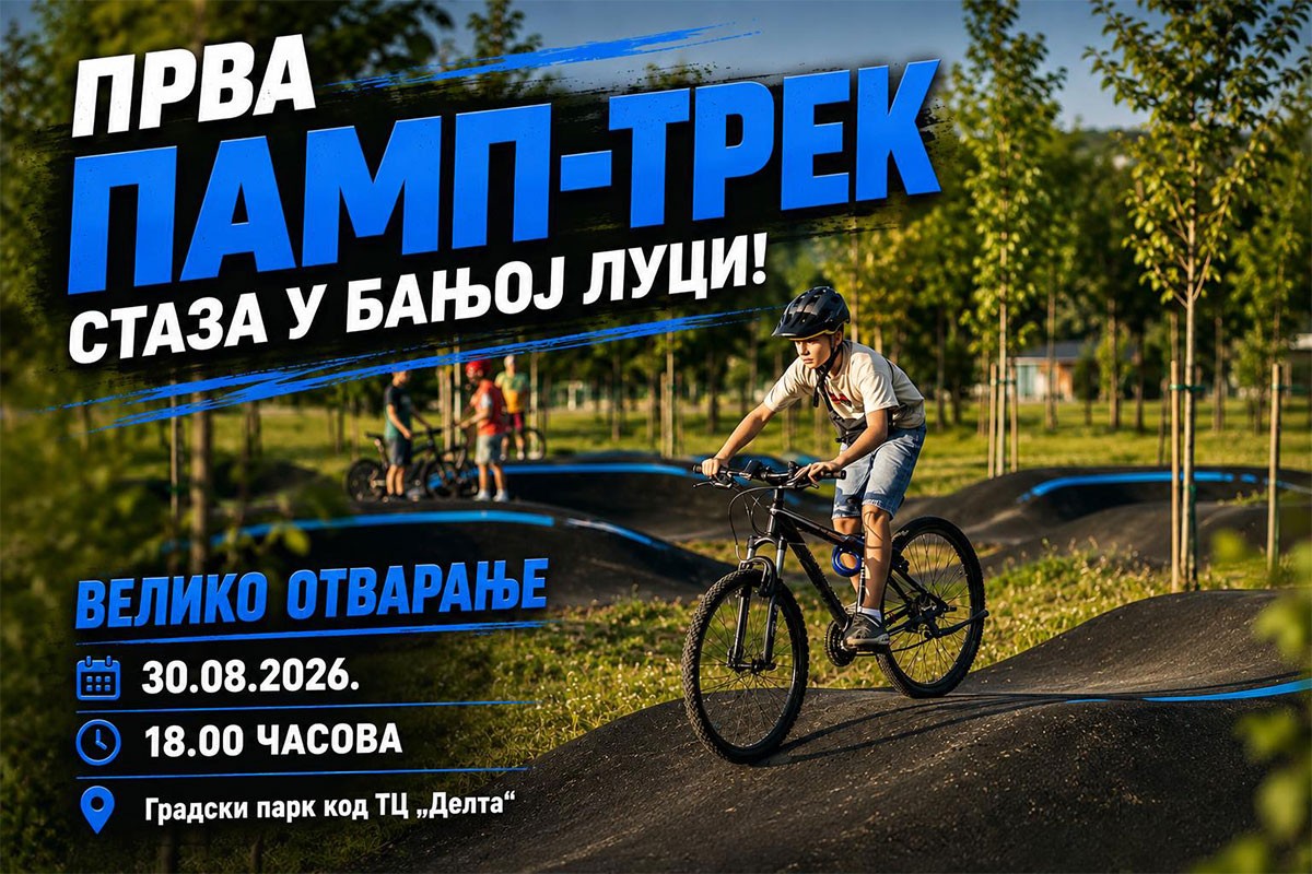 Otvara se pamp-trek staza u Banjaluci