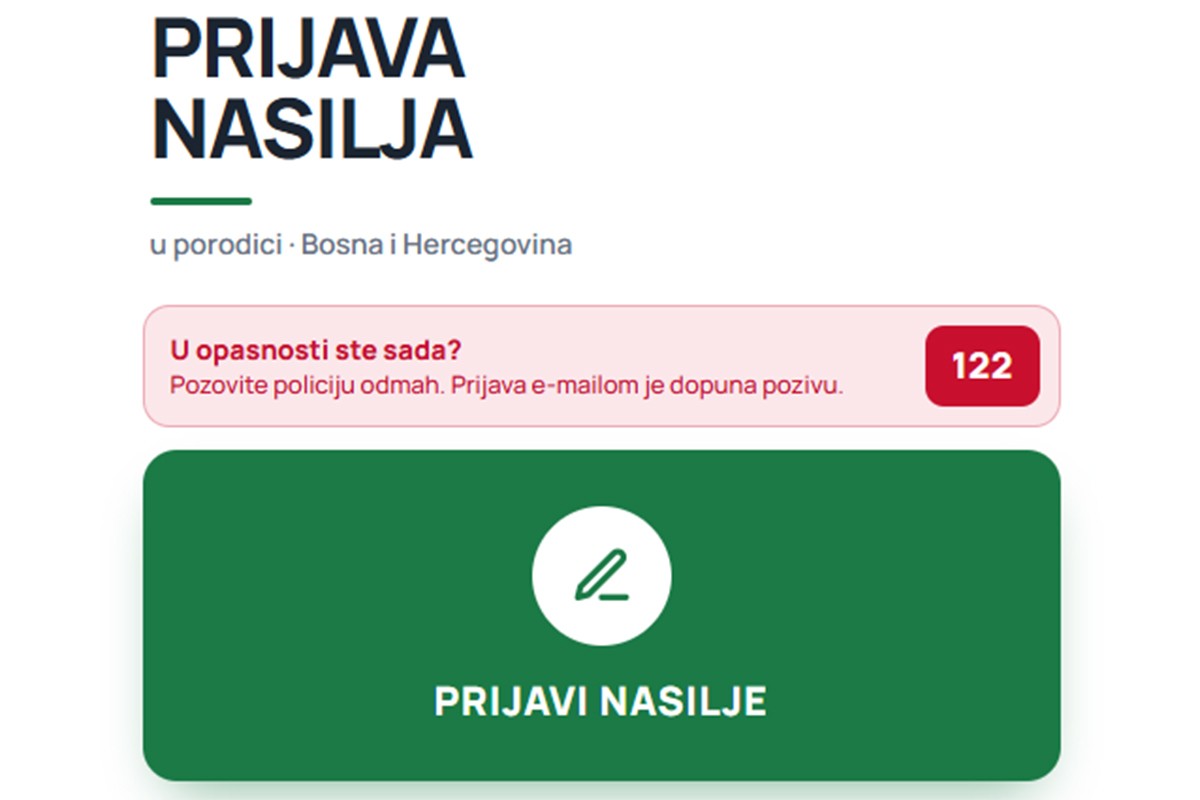 U BiH pokrenuta aplikacija "Prijavi nasilje"