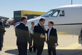 Brnabićeva stigla u Mahovljane, Stevandić je dočekao na aerodromu