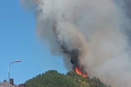 Ponovo buknuo požar kod Konjica: Dim prekrio grad