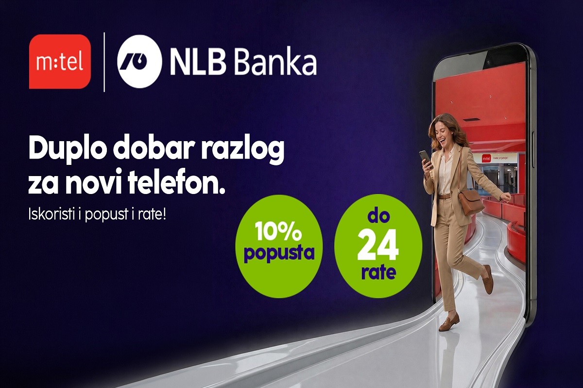Nikad jednostavnije do novog telefona: NLB i m:tel donose 10% popusta i kupovinu do 24 rate