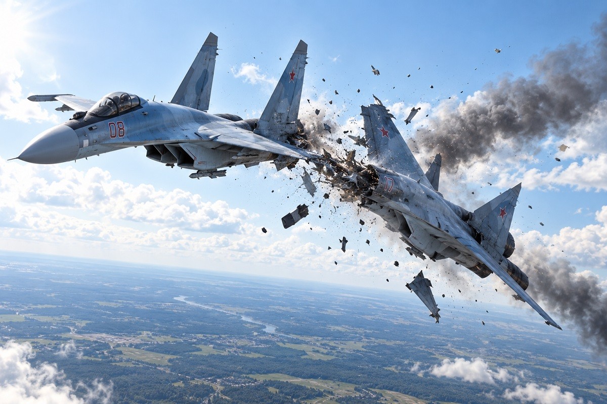 Drama iznad Kurska: Dva ruska lovca se sudarila
