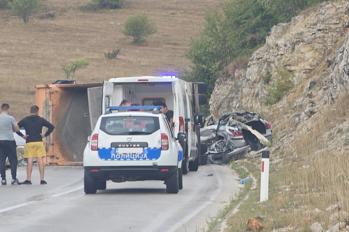Težak udes na Manjači