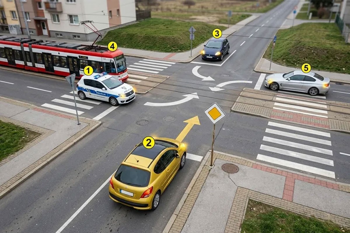TEST: Policija pod rotacijom, tramvaj i tri automobila - kojim redom prolaze?