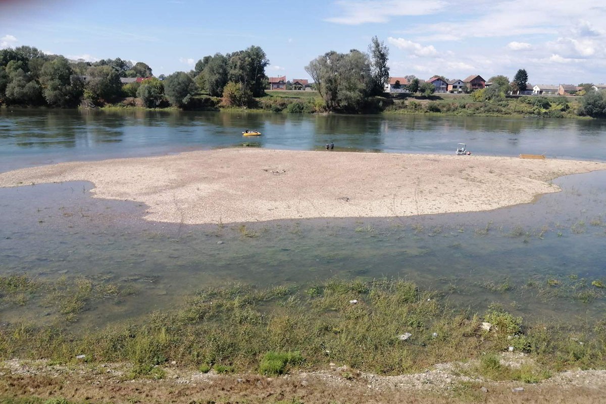 Vodostaj Save raste, ostrvo nestaje