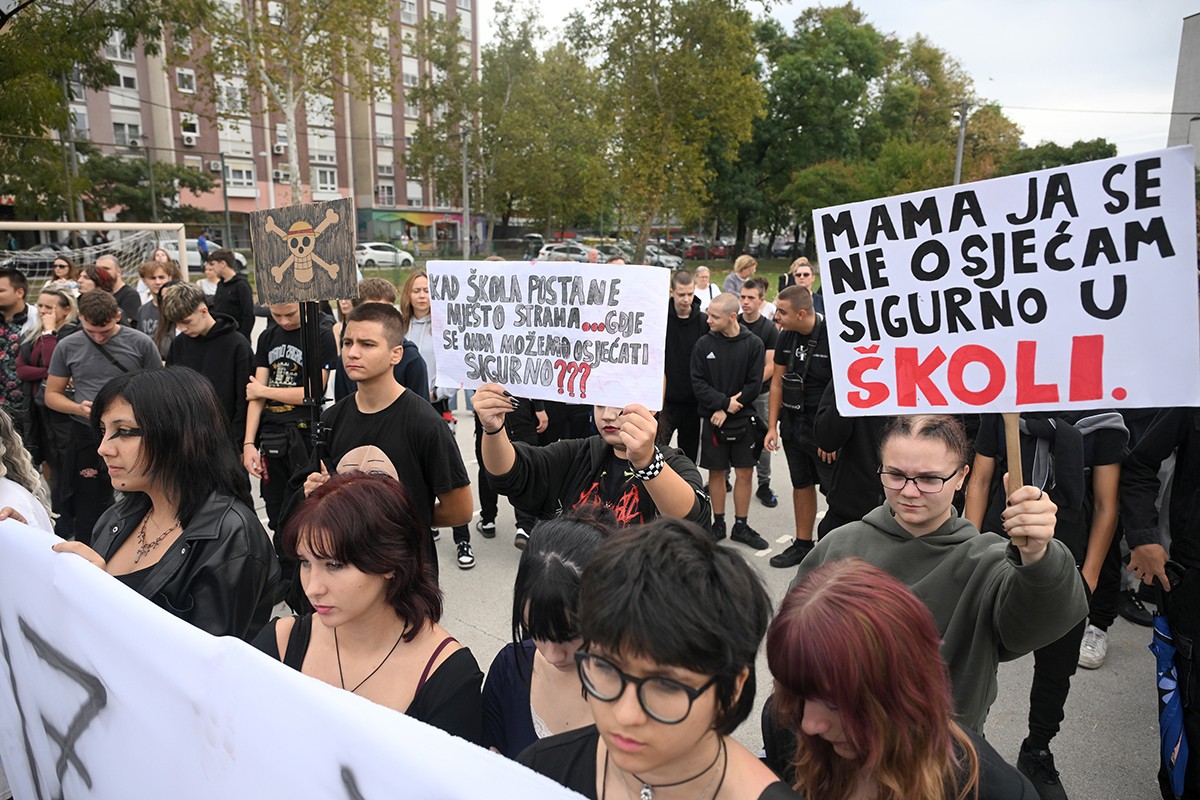 Protest nakon napada nožem u školi u Zagrebu: "Odavde bismo trebali vrištati"