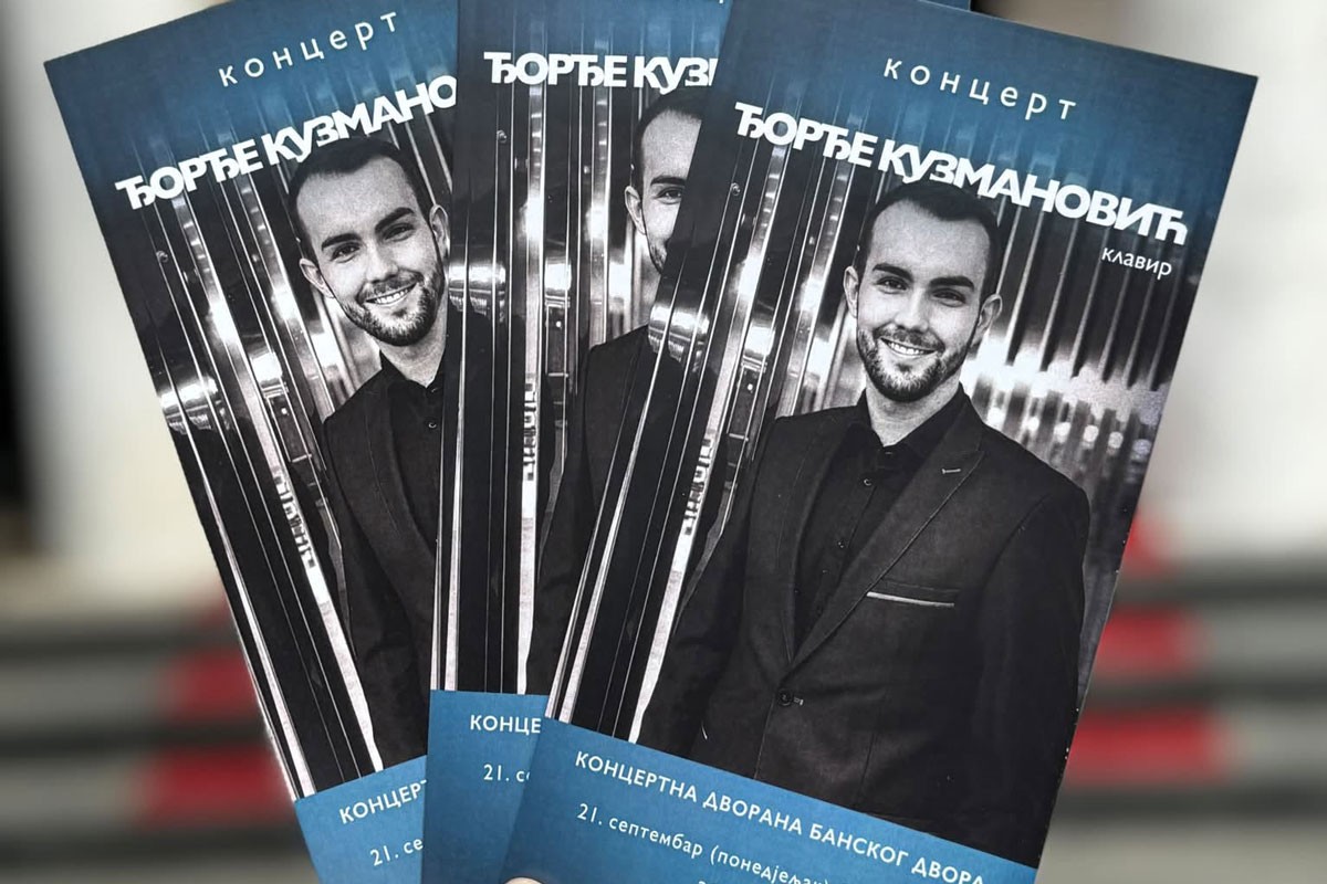 Koncert banjalučkog pijaniste Đorđa Kuzmanovića u Banskom dvoru