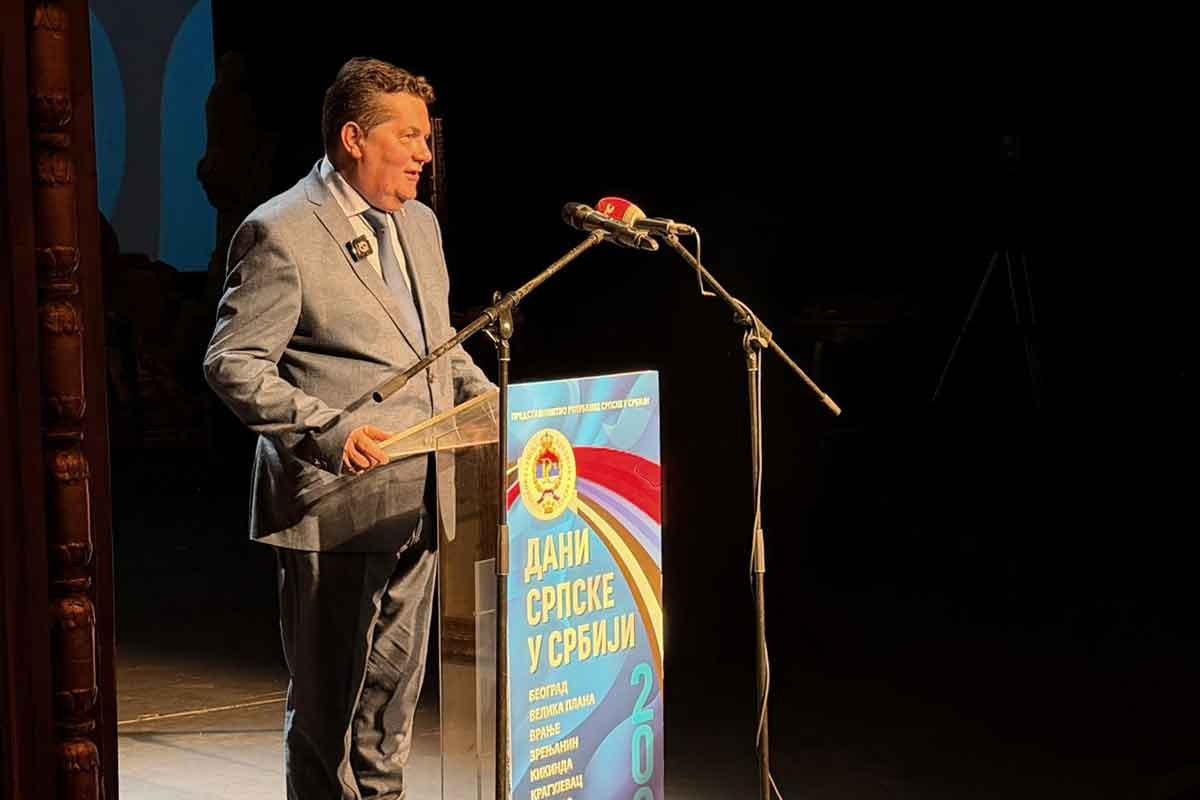 Stevandić na Danima Srpske u Srbiji: "Recite Srbiji da je volim"