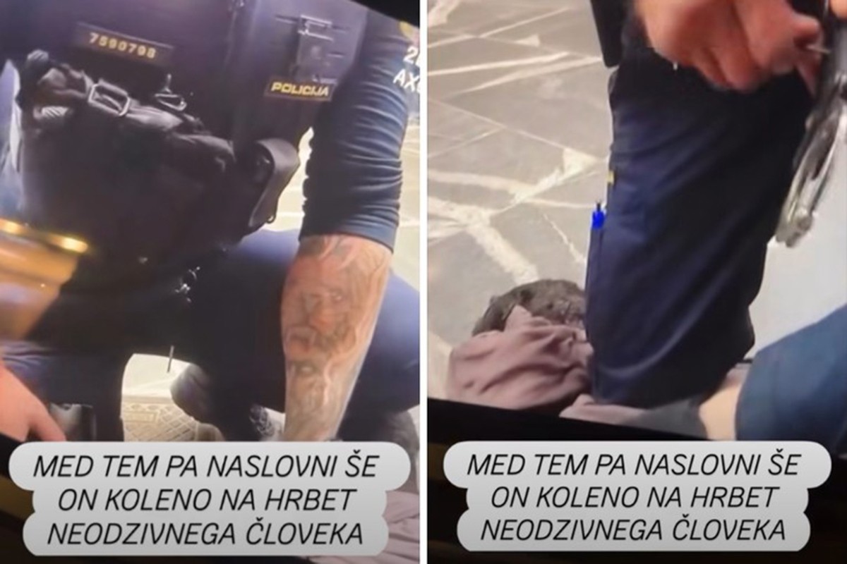 Objavljen snimak: Policajac u Ljubljani davio čovjeka, on potom umro (VIDEO)