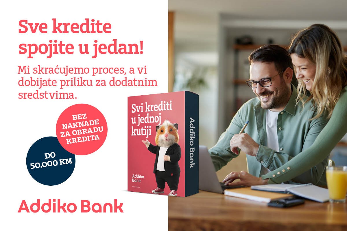 Addiko pojednostavljuje proces zatvaranja kredita: Spojite sve kredite u jedan