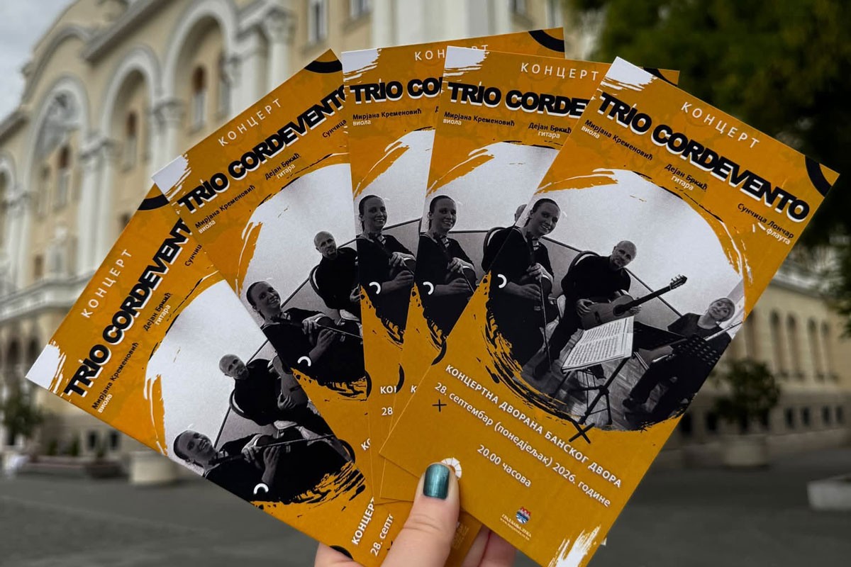 Spoj flaute, viole i gitare: "Trio CordeVento" pred banjalučkom publikom