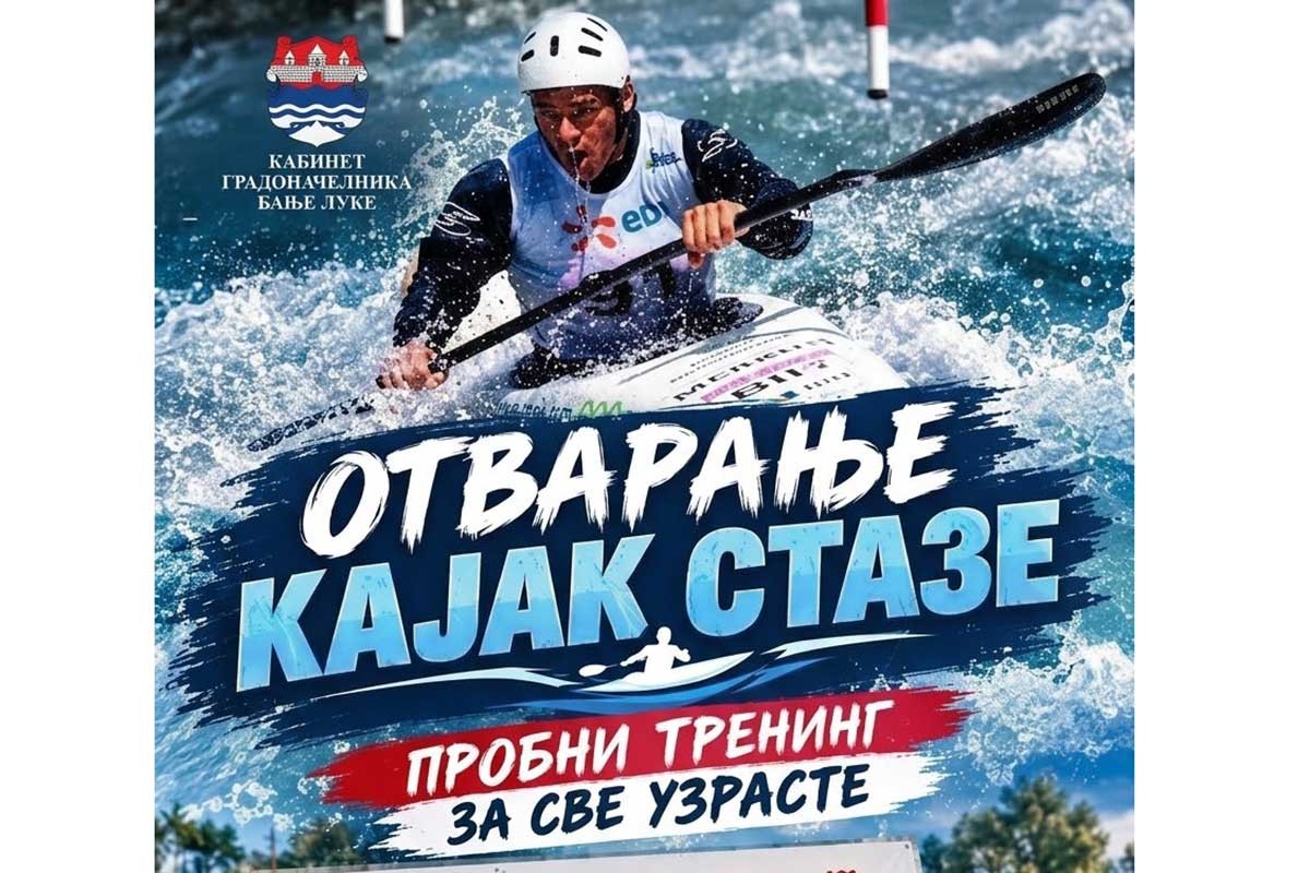 Svečano otvaranje nove kajak staze u Banjaluci