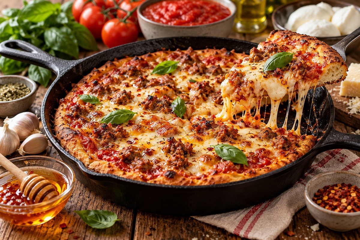 Pikantna pizza iz tave koju morate probati