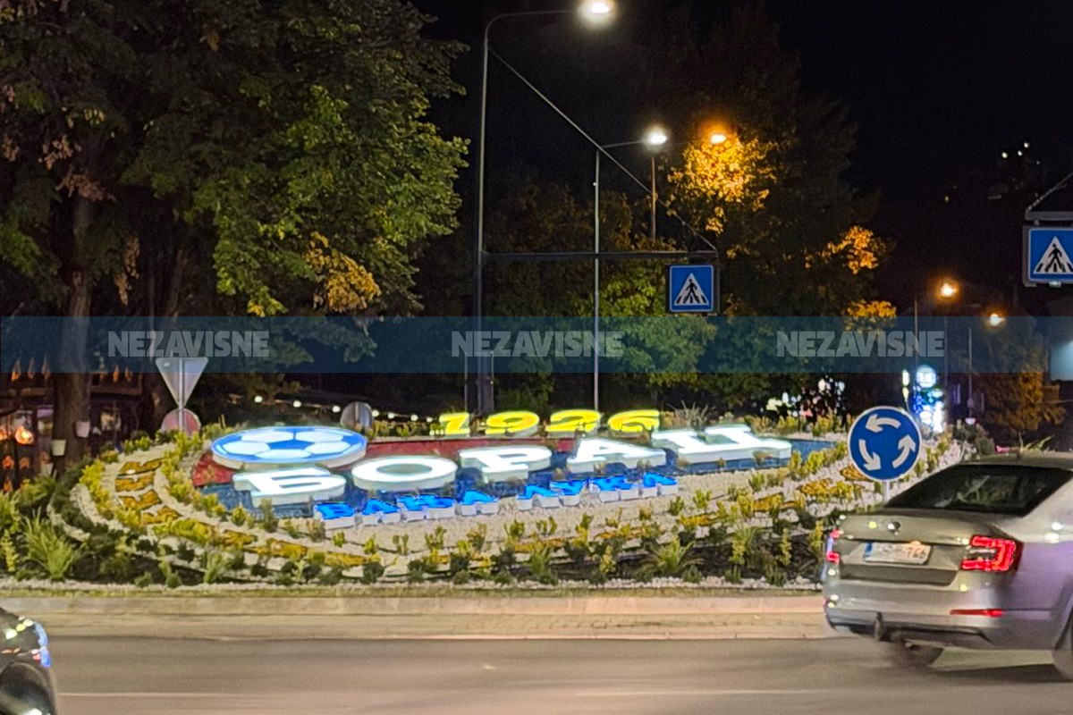 Banjaluka u znaku Borca: Grb kluba zasjao na novom kružnom toku