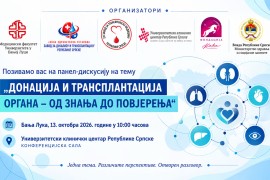 Panel-diskusija o donaciji i transplantaciji organa u UKC RS