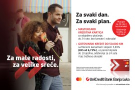 Za male radosti, za velike sreće, uz posebnu ponudu UniCredit Bank ...
