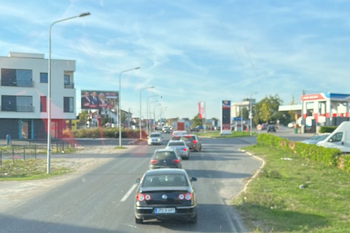 Udes u banjalučkom naselju Tunjice, gužva u saobraćaju