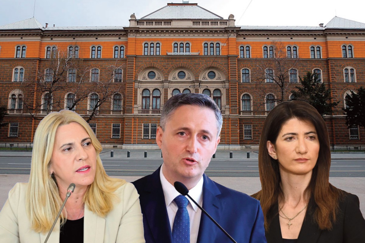 Željka Cvijanović, Denis Bećirović i Darijana Filipović u Predsjedništvu BiH
