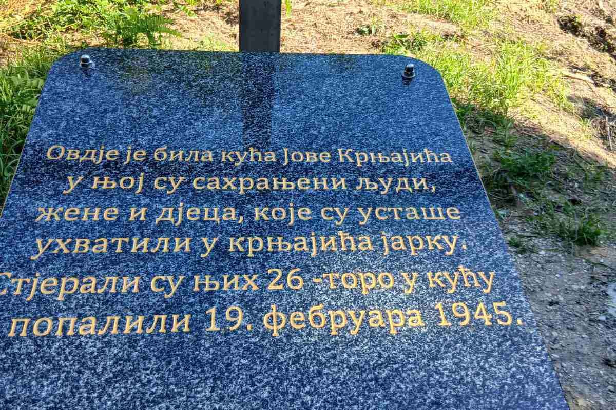 Obilježeno mjesto strašnog zločina u Gunjevcima