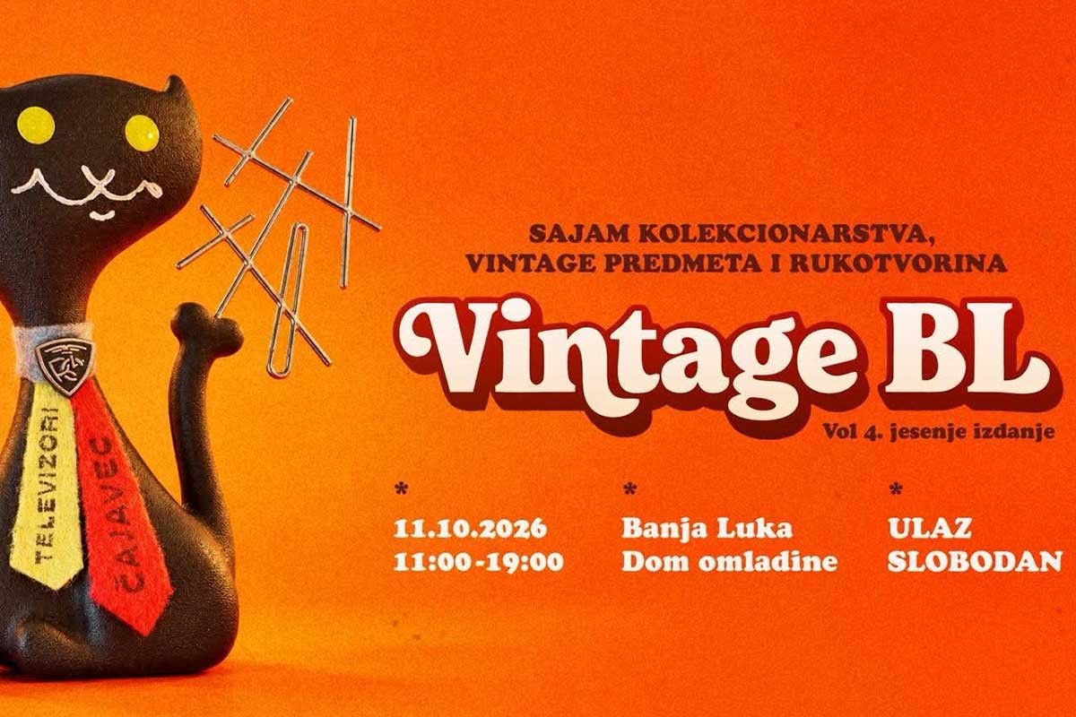 Dom omladine: Četvrti sajam starina "Vintage BL" 11. oktobra