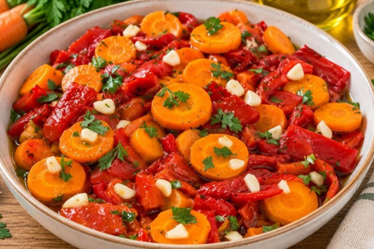 Salata od pečenih paprika