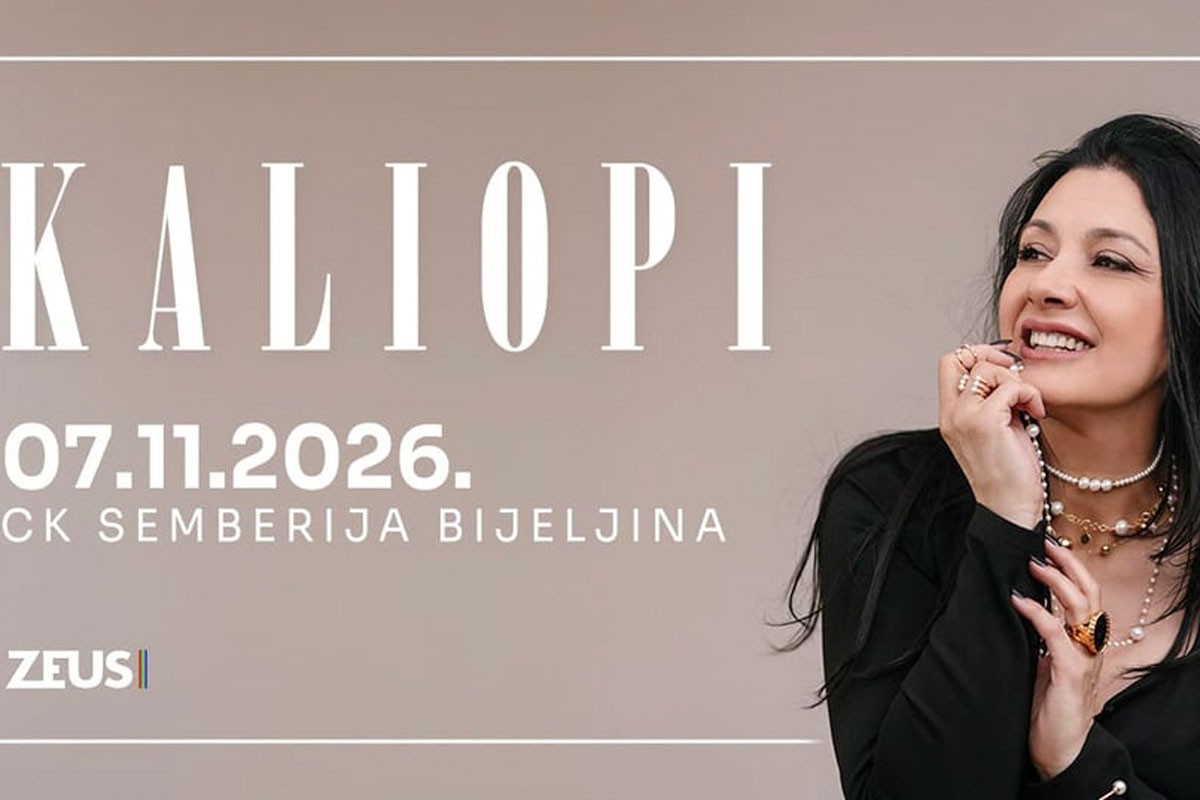 Makedonska pop diva Kaliopi 7. novembra u Bijeljini