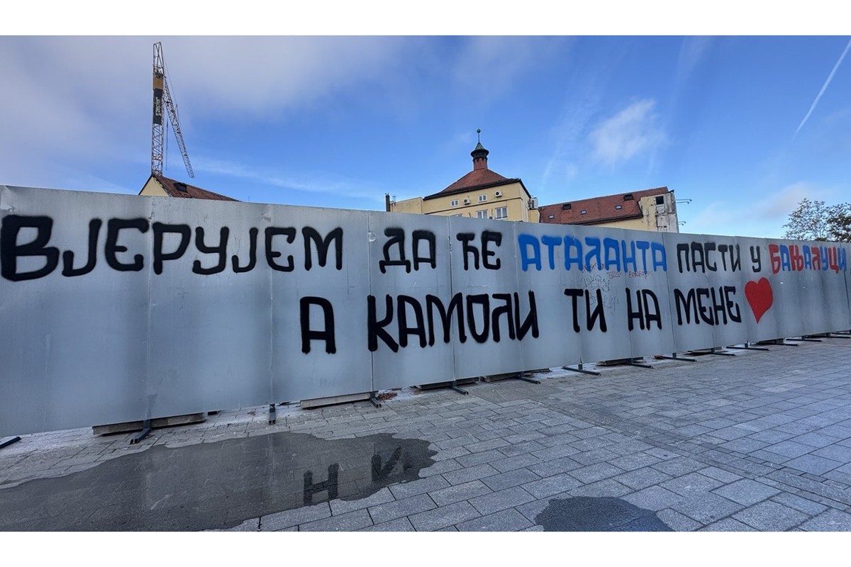 Atalanta stiže u Banjaluku, a poruka u centru grada postala hit