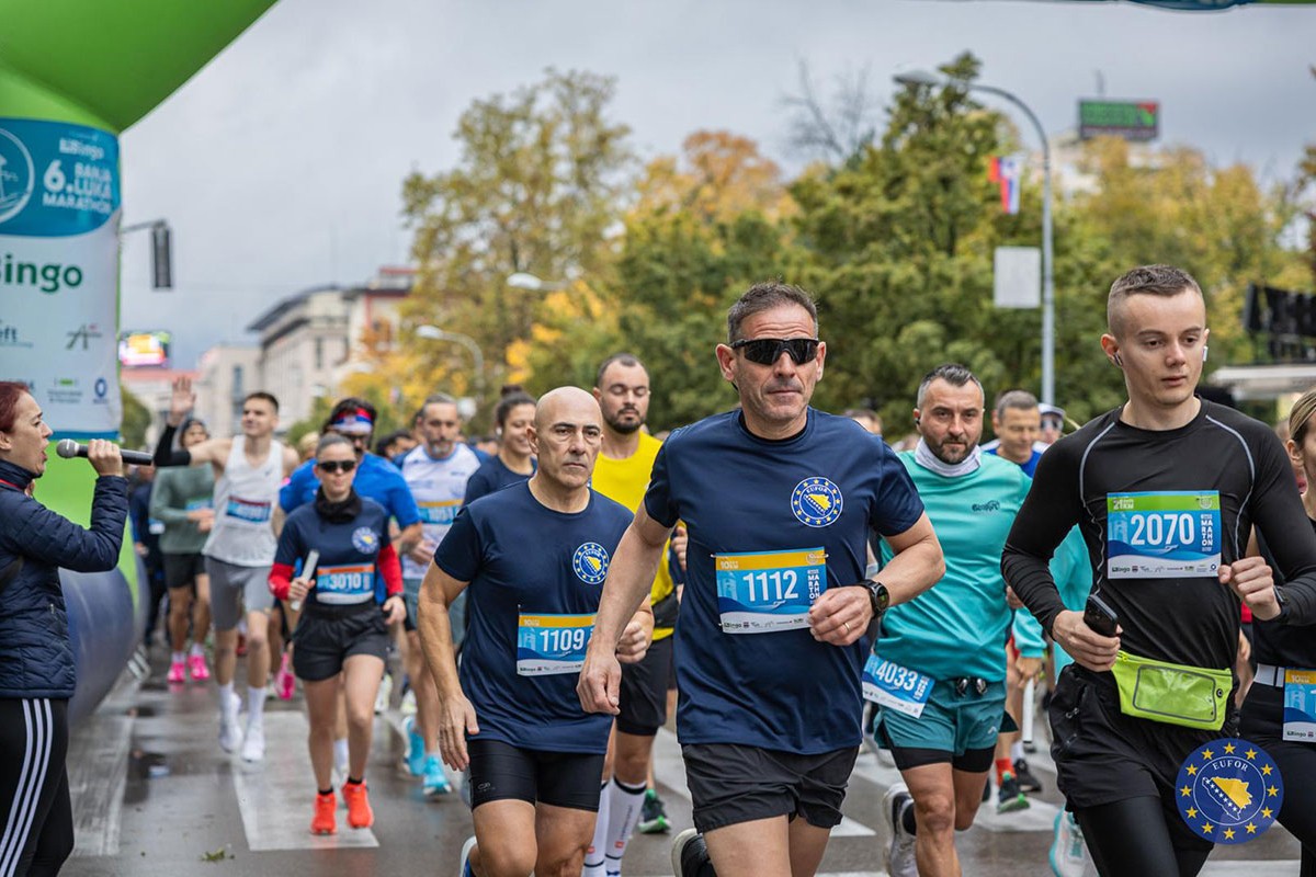 Pripadnici EUFOR-a trčali na Banjalučkom maratonu