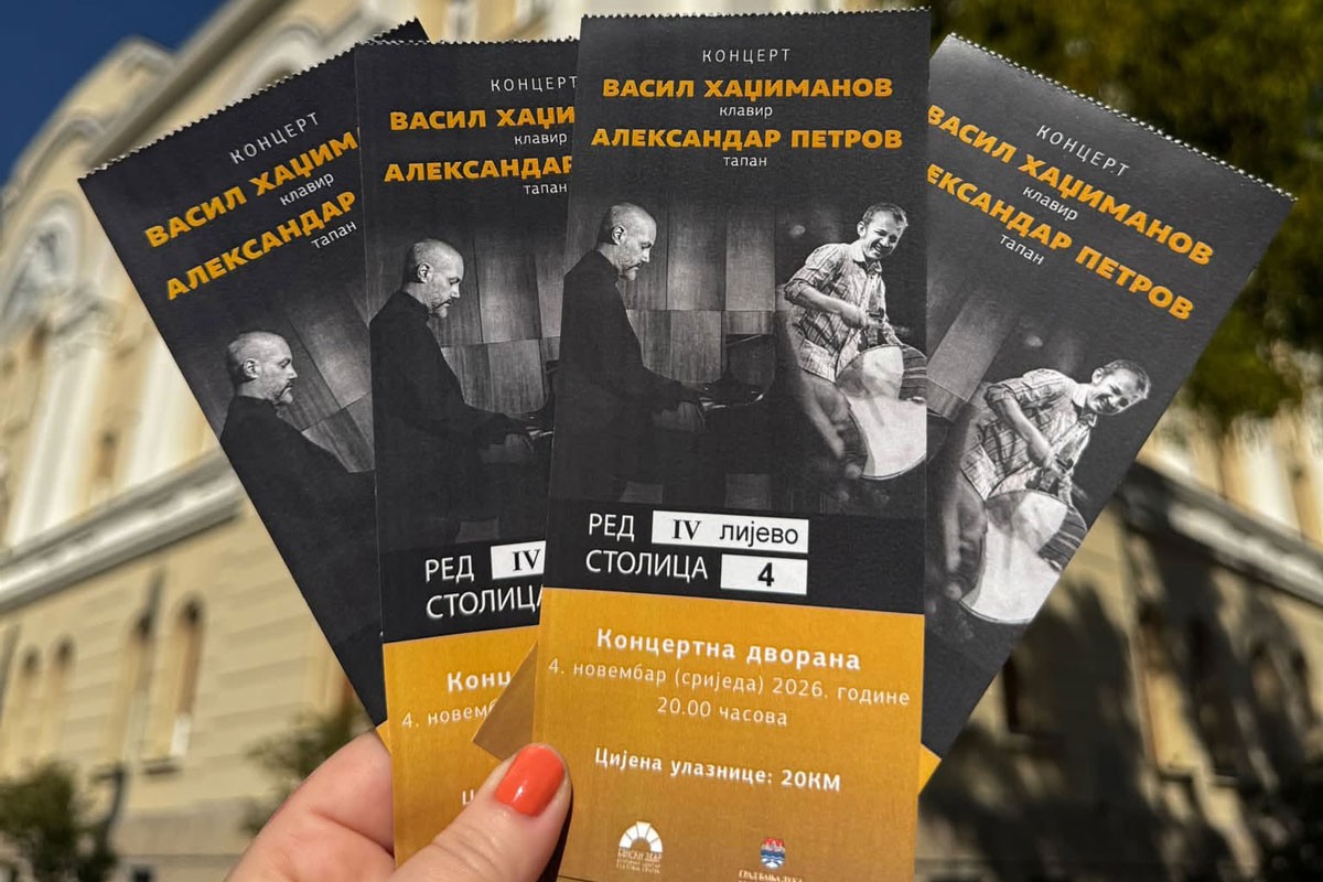 Vasil Hadžimanov i Aleksandar Petrov 4. novembra u Banjaluci