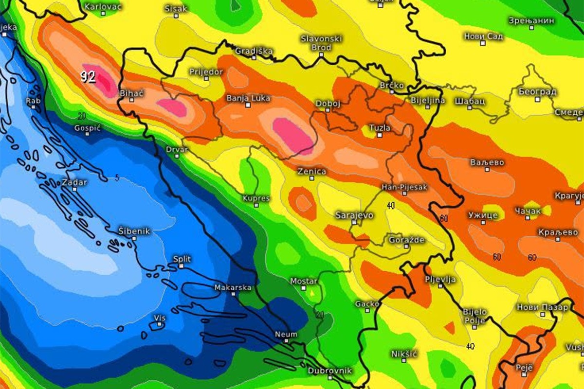 Narednih dana bez zrake sunca: Kiša, snijeg i pad temperature