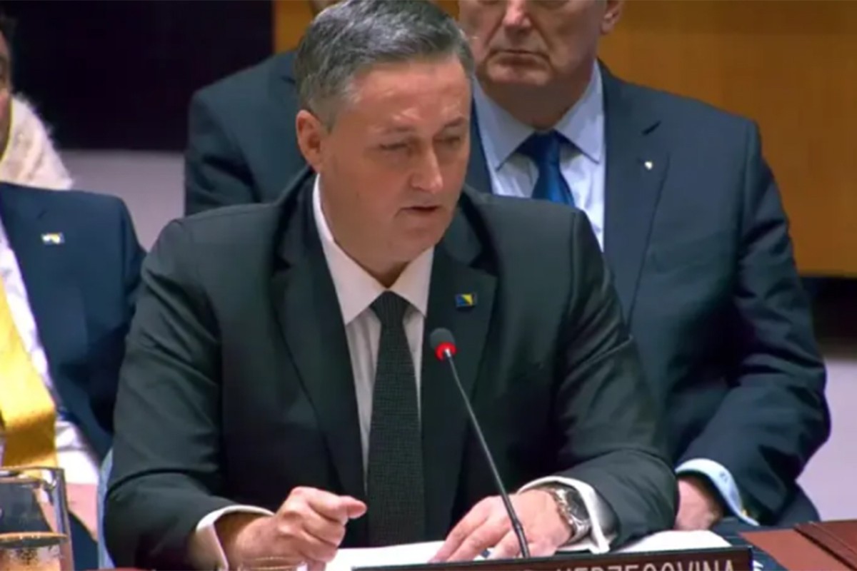 Bećirović pred Savjetom bezbjednosti UN kritikovao Srpsku i Srbiju